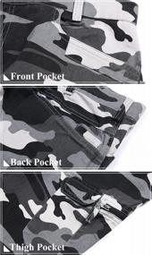 img 2 attached to Stylish And Functional: APTRO Men'S Tactical Camo Cargo Pants With Multiple Pockets