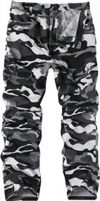 img 4 attached to Stylish And Functional: APTRO Men'S Tactical Camo Cargo Pants With Multiple Pockets