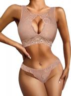 adome lace babydoll lingerie set: sexy bra and panty for women, perfect boudoir outfit логотип