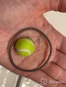 img 6 attached to 🎾 Tennis Earrings - Unisex Gifts for Tennis Lovers - Tennis Jewelry - Racquet & Ball Earrings - Unique Tennis Gift for Men & Women