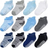 non-slip cozyway baby socks with grips - perfect for infants, toddlers & little girls/boys! logo