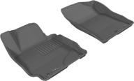 3d maxpider 2011-2013 hyundai elantra kagu 1st row floormat - gray (l1hy02111501) logo