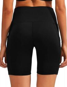 img 2 attached to Универсальные и стильные: спортивные велосипедные шорты для тренировок с карманами для женщин Gardenwed