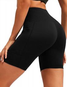 img 4 attached to Versatile And Stylish: Gardenwed Women'S Athletic Workout Bike Shorts With Pockets