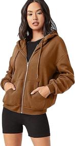 img 4 attached to Floerns Womens Casual Sleeve Pockets Women's Clothing via Coats, Jackets & Vests