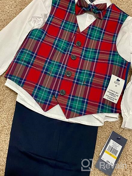 img 1 attached to 👔 Classic Elegance: Tommy Hilfiger 4 Piece Formal Suit Vest for Boys' Clothing review by Lance Story