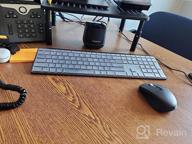img 1 attached to Earto K637 Wireless Keyboard And Mouse Set With 7 Color Backlit And Rechargeable Battery - Perfect For Windows/Mac OS/Laptops/PCs review by Kelz Dixon