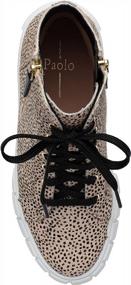 img 3 attached to Bold And Edgy: Linea Paolo'S GIO High Top Leather Sneakers With Zipper Detailing