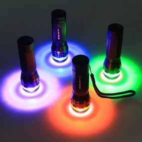 img 1 attached to BYBLIGHT Pack Of 4 Colorful Zoomable Flashlights With 150 Lumens LED For Indoor And Outdoor Use - Ideal For Car, Emergency, Camping, And Kids