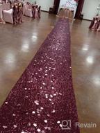 img 1 attached to Royal Blue Sequin Aisle Runner - 36In X 15Ft Wedding Decoration Carpet For Bridal Walkway & Ceremony Floor review by Rudy Hilmy