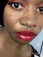 img 1 attached to Faux Piercings Collection: MODRSA'S Best Fake Nose Rings, Septum Rings, Lip Rings, And Helix Earrings For Women review by Ebony Shaw