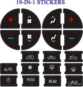 img 2 attached to 🔧 BASIKER Rear Radio Volume Control Knob & AC Dash Button Sticker Repair Kit for GM Vehicles 07-14 | Compatible with Chevrolet, GMC, Buick, Cadillac | OEM 22912547 Replacement