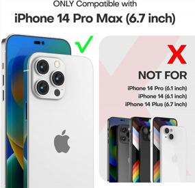 img 3 attached to IPhone 14 Pro Max Case [5 In 1] Military-Grade Drop Protection Slim Cover With 2X Tempered Glass Screen Protector + 2X Camera Lens Protector (6.7 Inch, Blue)