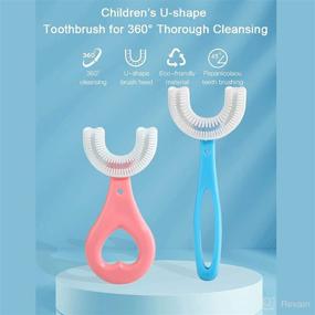 img 2 attached to U Shaped Toothbrush Children Silicone Whitening