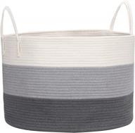 organize in style with cosyland's extra large woven cotton laundry basket логотип