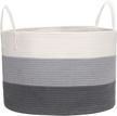 organize in style with cosyland's extra large woven cotton laundry basket logo
