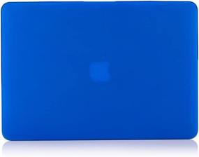 img 3 attached to Navy Blue Plastic Smooth Matte Hard Case Shell With TPU Keyboard Cover For MacBook Retina Pro 15 Inch A1398 (2015-2012) - RUBAN Case