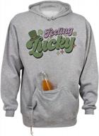 unisex retro feeling lucky beer holder tailgate hoodie sweatshirt - teesandtankyou logo