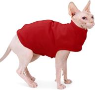 🐾 cozy fleece dog sweatshirt: stylish winter sweaters for small to medium dogs and cats - ultimate comfort and warmth for cold weather - hassle-free cat sweater pullover with stretchy hoodie - must-have pet winter clothes логотип