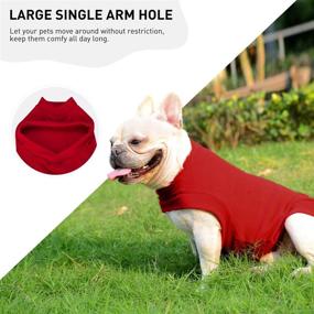 img 1 attached to 🐾 Cozy Fleece Dog Sweatshirt: Stylish Winter Sweaters for Small to Medium Dogs and Cats - Ultimate Comfort and Warmth for Cold Weather - Hassle-Free Cat Sweater Pullover with Stretchy Hoodie - Must-have Pet Winter Clothes