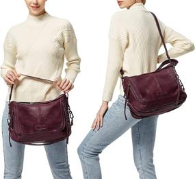 img 2 attached to 👜 Nico Louise Leather Shoulder Crossbody Women's Handbags & Wallets: Finest Selection at Hobo Bags