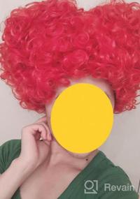 img 6 attached to Be The Queen Of Hearts: STfantasy Curly Beehive Wig For Women & Girls - Perfect For Halloween, Anime Parties, And Cosplay!