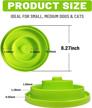 esalink double layer slow feeder dog bowl for puppy & cat - durable pet food dishes to prevent bloating, choking & promote healthy eating habits (green) logo