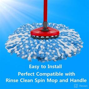 img 2 attached to Rinse Clean 2 Tank System Spin Mop Base Replacement: Disc Cover Plastic Case and Accessories