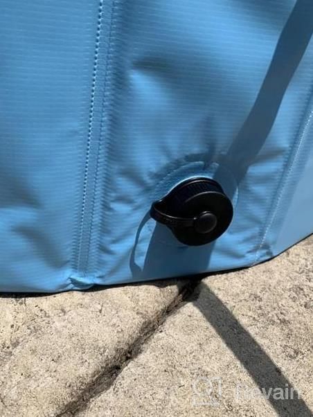 img 1 attached to Collapsible Pet Pool For Dogs, Cats, And Kids - 32 Inches In Diameter And 8 Inches In Height - Jasonwell Foldable Dog Bathing Tub In Blue review by Richard Edwar