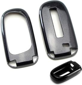 img 3 attached to 🔑 Glossy Metallic Black Smart Key Fob Shell Cover for Charger, Challenger, Dart, Durango, Journey, Grand Cherokee, Renegade, 200, 300, and More