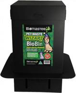 biobin pet waste disposal unit – 10” x 18” recycled material digester for dog/cat poop logo