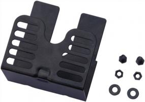img 4 attached to Onlyfire Universal Barbecue Grill 3 Inch Slide Rotisserie Motor Bracket, 2 Pcs Screw, Black