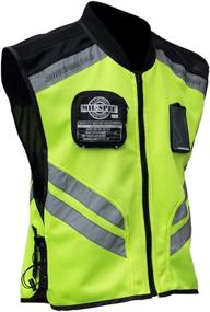 img 3 attached to LKN Reflective Sleeveless Jacket - Motorcycle Vest for Enhanced Safety