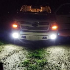 img 2 attached to Alla Lighting 5201 5202 LED Fog Lights: Xtreme Super Bright COB-72 SMD Bulbs with 2800lm Output - 6000K Xenon White DRL Replacement