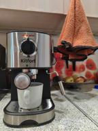 img 3 attached to Rozhkovy coffee maker Kitfort KT-753, black/silver review by Edyta Tyfa ᠌