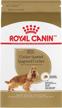 25 lb bag of royal canin adult dry dog food specifically formulated for cocker spaniels logo