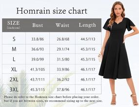 img 1 attached to Charm Your Way With HomRain'S Flattering Ruffle Sleeve Cocktail Dress - The Perfect Fit For Wedding Guests And Tea Length Parties