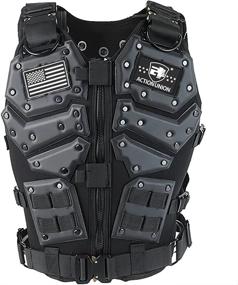 img 4 attached to Ultimate Tactical Airsoft Vest: Adjustable Fit, Multi-Purpose For Paintball & Cosplay