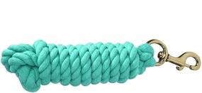 img 1 attached to 🐴 TrustBreech Solid Cotton Lead Rope for Horses & Livestock - Made in USA, 10ft Long, 5/8in Thick - Heavy-Duty Bolt Snap, Soft & Replaceable