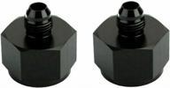 10an female to 6an male an flare fitting reducer adapter black 2pcs - smileracing logo