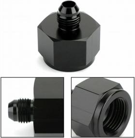 img 3 attached to 10AN Female To 6AN Male AN Flare Fitting Reducer Adapter Black 2PCS - Smileracing