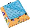 cozy & convenient: wildkin plush blanket for toddler boys and girls, ideal for travel and daycare - measures 39.5 x 28 x 0.5 inches logo
