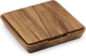 img 4 attached to Impress Your Guests With The Ironwood Gourmet Acacia Wood Cheese Board And Knife Set