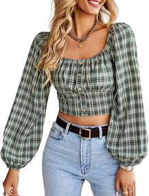 img 4 attached to Get Captivating Looks With TOPMELON Long Sleeve Crop Tops For Women