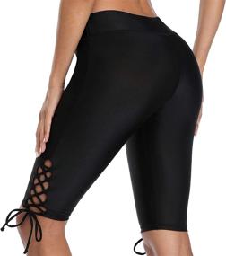 img 1 attached to 🩲 ATTRACO Drawstring Swimming Skirted Leggings - Women's Clothing, Swimsuits & Cover Ups