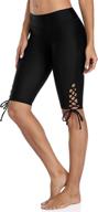 🩲 attraco drawstring swimming skirted leggings - women's clothing, swimsuits & cover ups logo