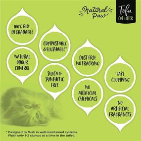 img 1 attached to 🐱 Tofu Cat Litter Refill Pack: Unbeatable Natural Odor Control, 99.9% Dust Free – Premium Clumping Formula for Multi-Cat Homes, Extra-Absorbent, Flushable, Unscented & Scented – Green Tea Fragrance, 1 Pack (4.5 lbs)