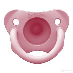 img 2 attached to Dr. Brown's HappyPaci 0-6m Silicone Pacifier - BPA Free - 3-Pack in White, Pink, Light Pink