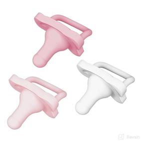 img 4 attached to Dr. Brown's HappyPaci 0-6m Silicone Pacifier - BPA Free - 3-Pack in White, Pink, Light Pink