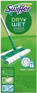 efficient cleaning with swiffer sweeper starter kit in green logo